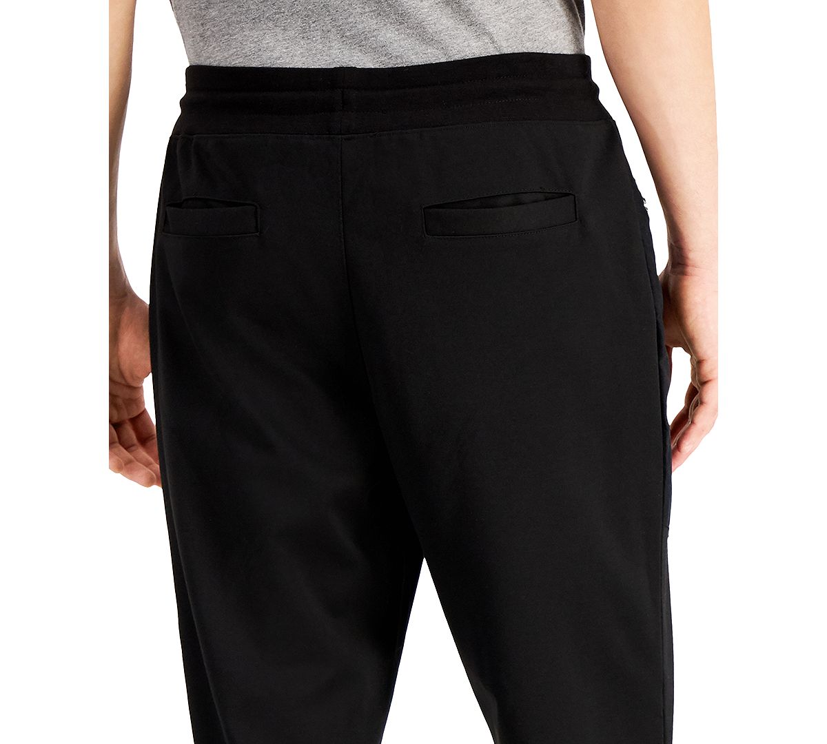 Inc International Concepts Quicksand Zip-pocket Jogger Pants Deep Black
