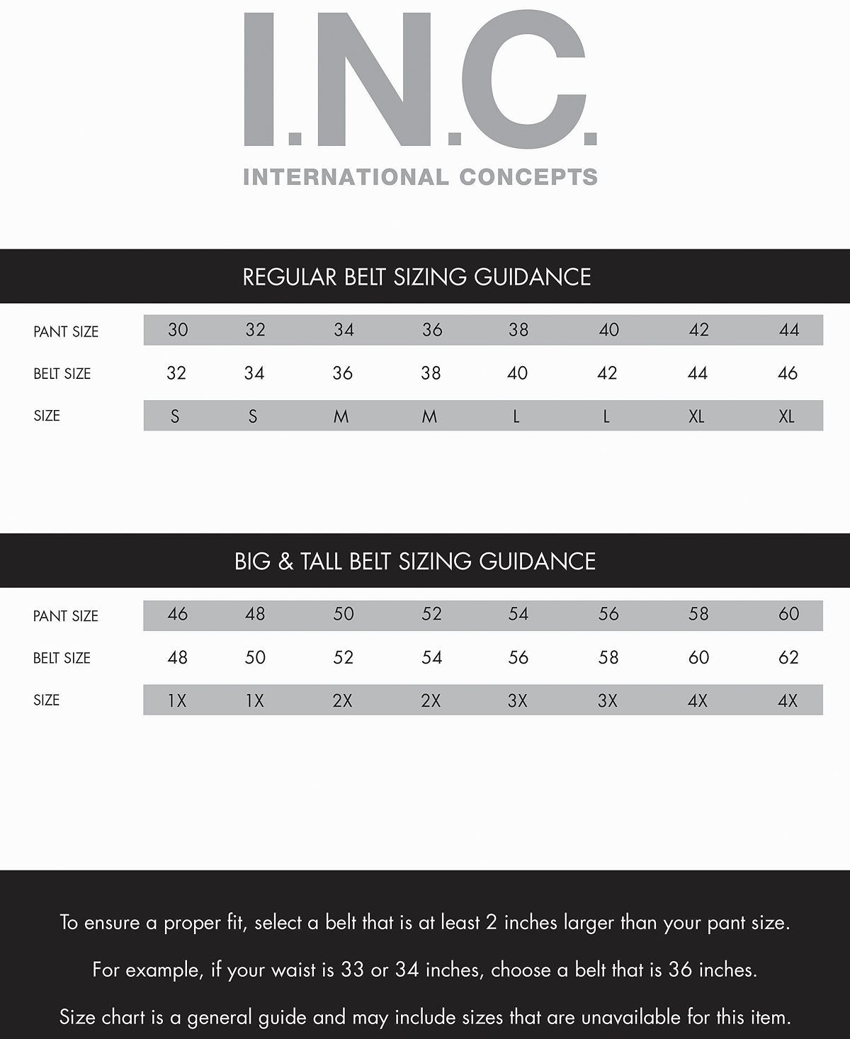 Inc International Concepts Reversible Belt Black