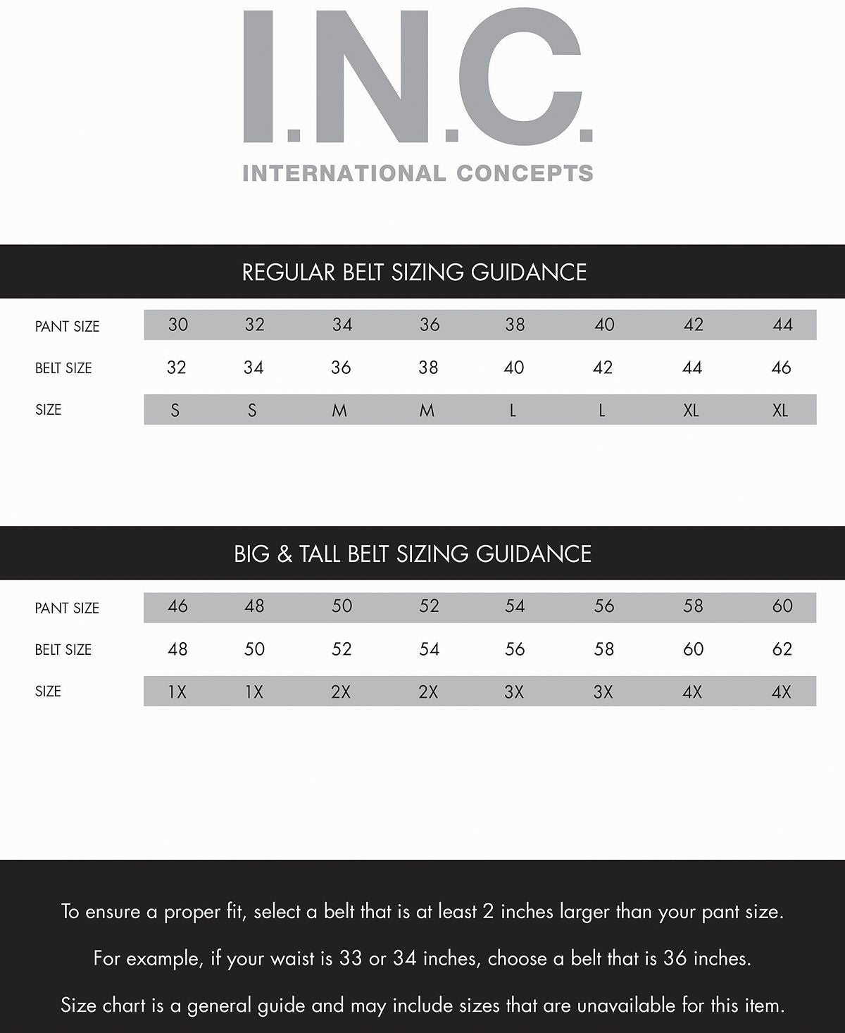 Inc International Concepts Textured Leather Belt Black