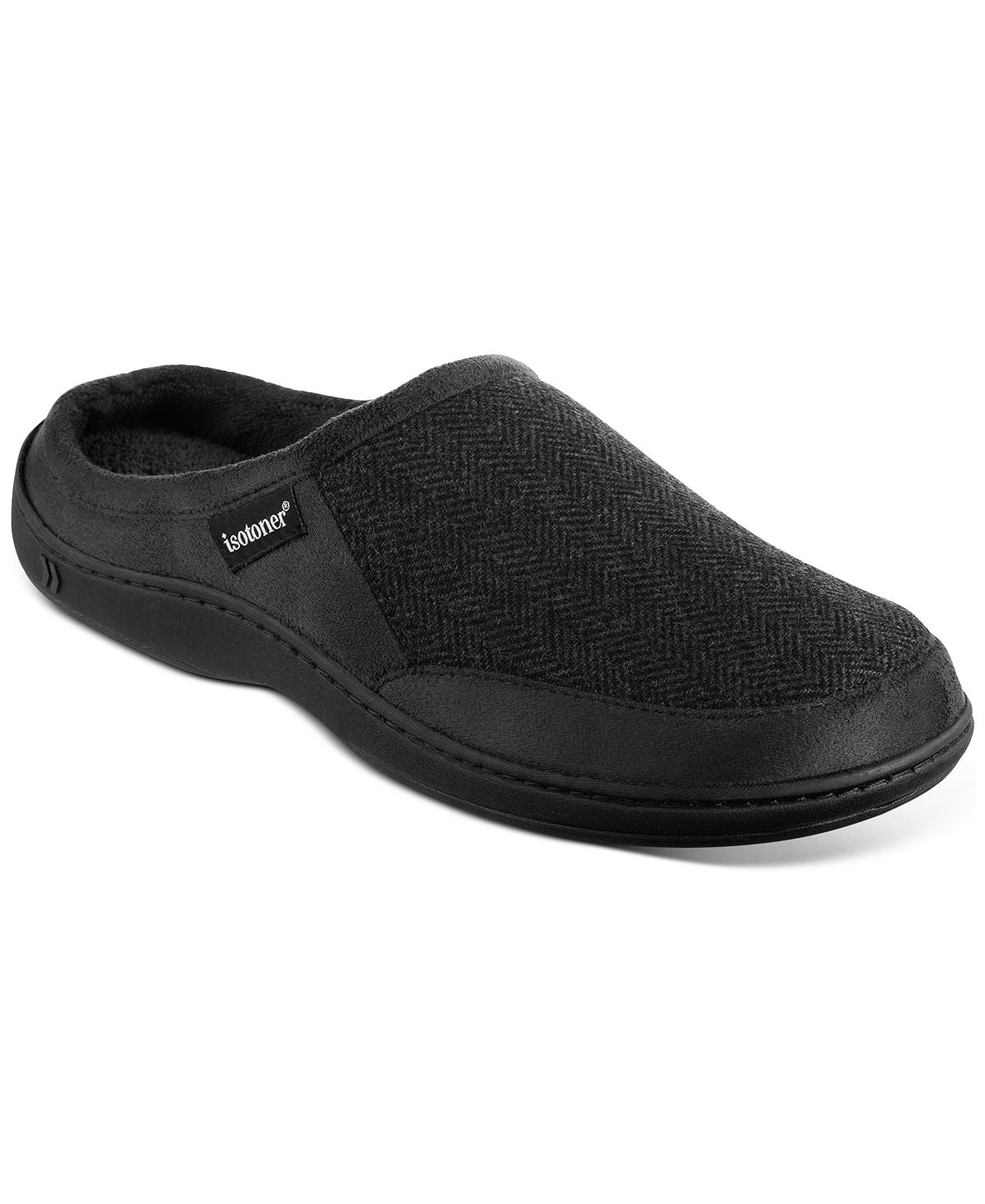 Isotoner Signature Isotoner Logan Hoodback Slippers Black