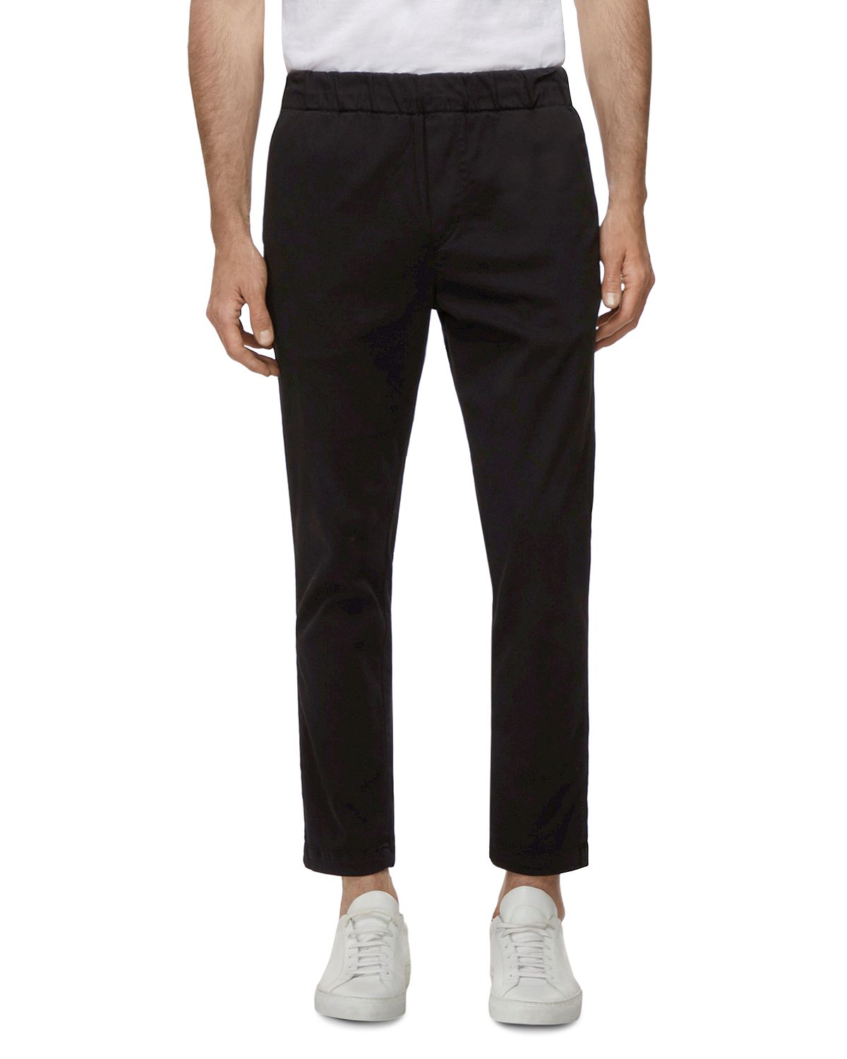 J Brand Spadium Cropped Jogger Pants Black