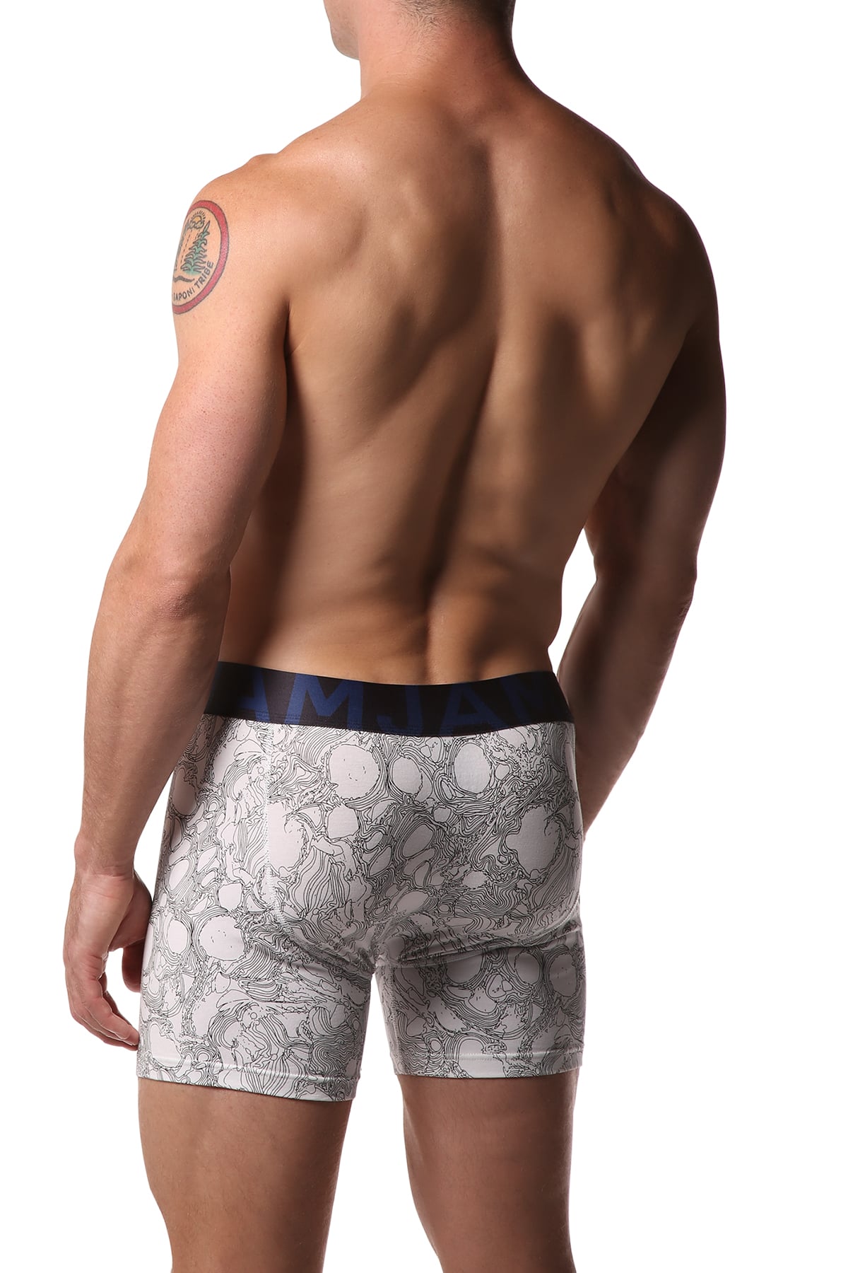 Jam Blue & Black Boxer Brief