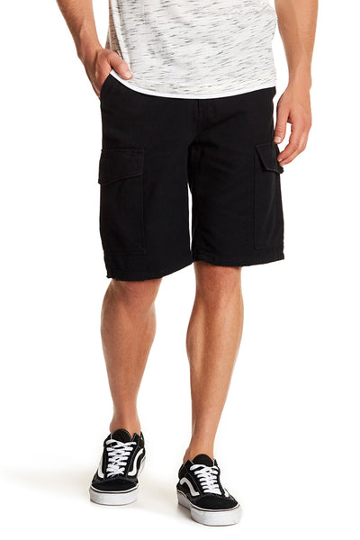 Jeffrey Banks Solid Black Cargo Short