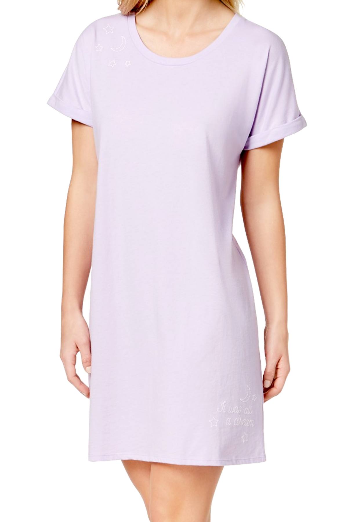 Jenni Graphic Print Sleepshirt & Socks 2-Pc Set in Summer Lilac