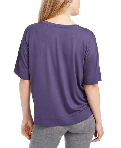 Jenni Ultra Soft Core Printed Short Sleeve Pajama Shirt Sleep Well