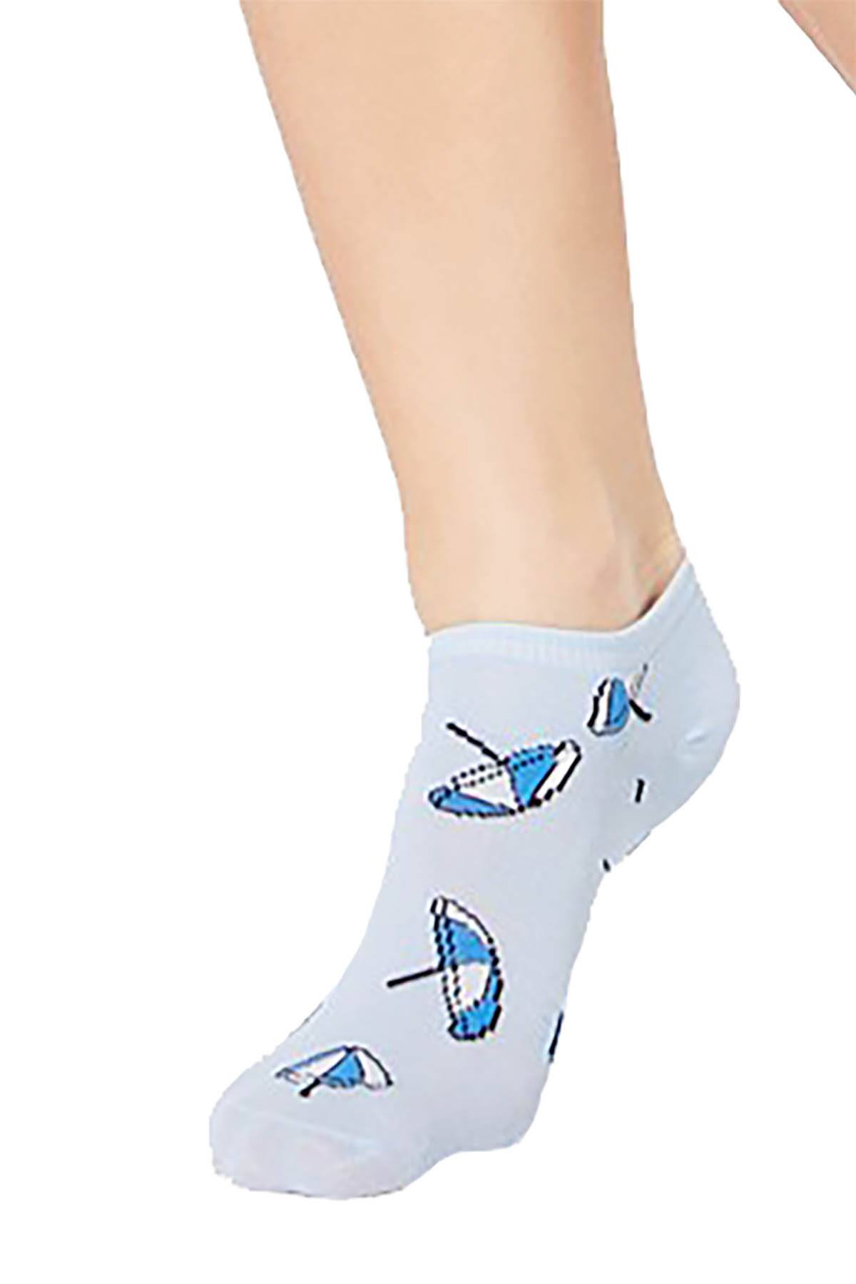 Jenni by Jennifer Moore Black Shady Beaches Keyhole Sleepshirt With Socks