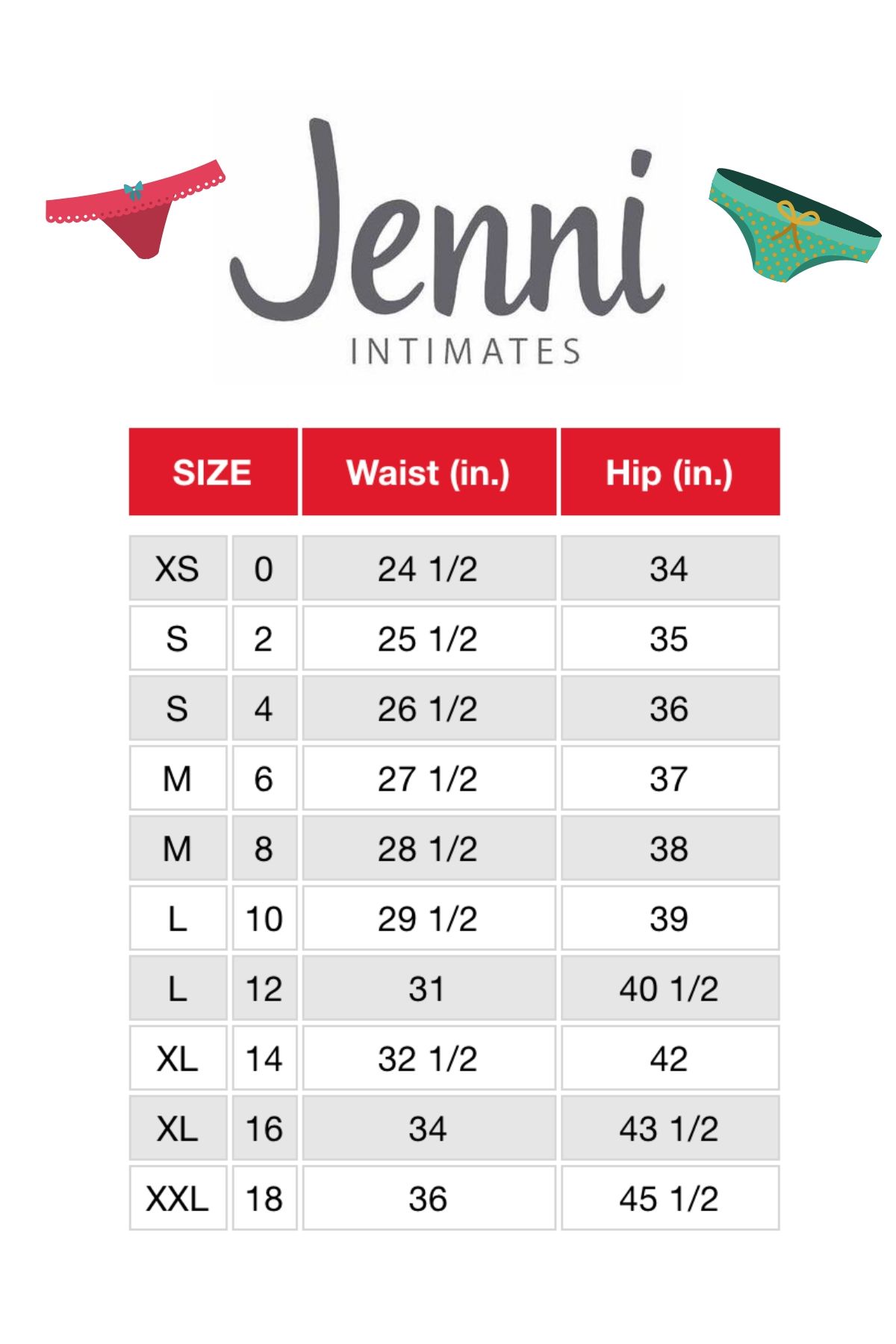 Jenni by Jennifer Moore Blue-Heather Cotton Lace-Trim Hipster