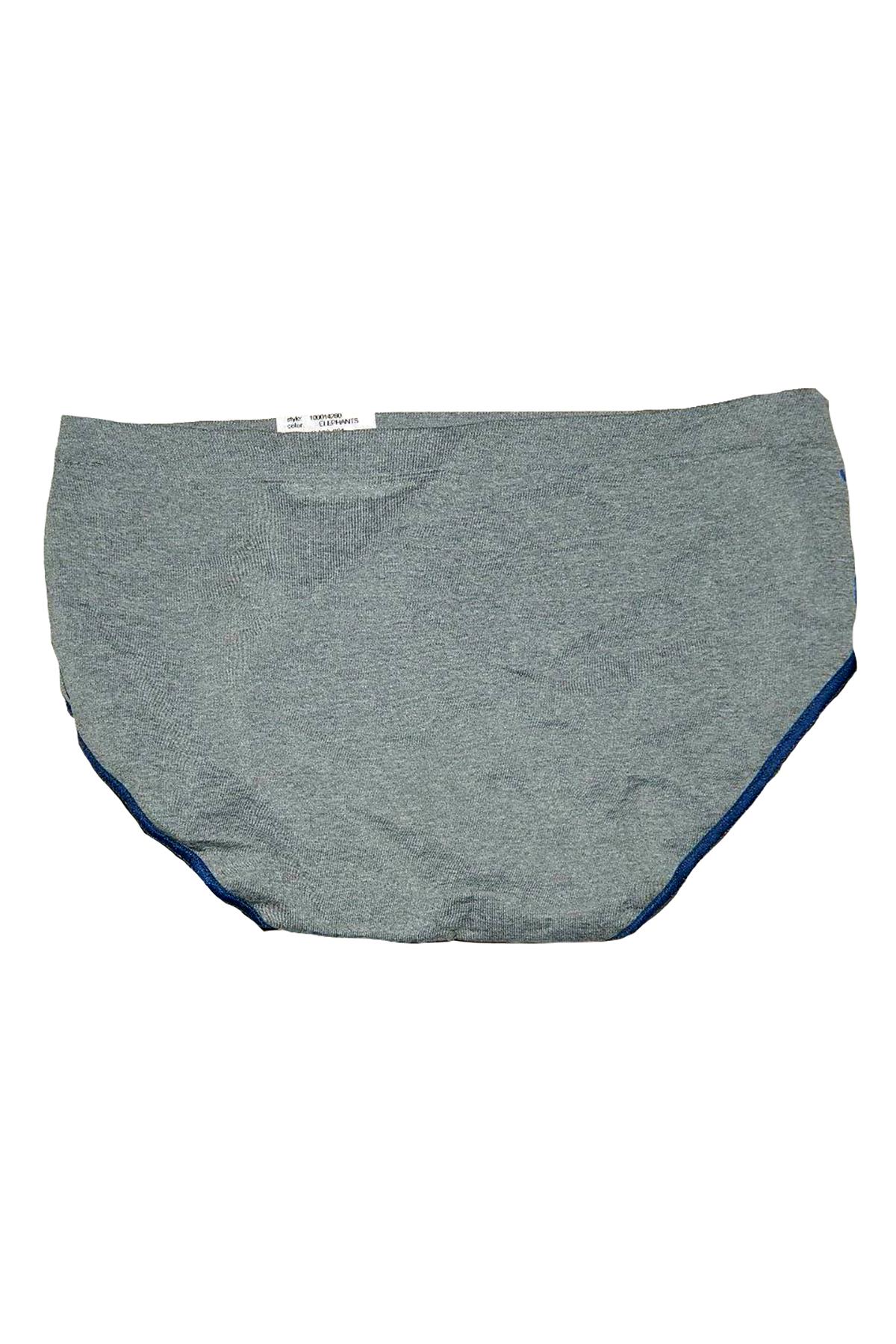 Jenni by Jennifer Moore Grey Elephants Printed Seamless Hipster