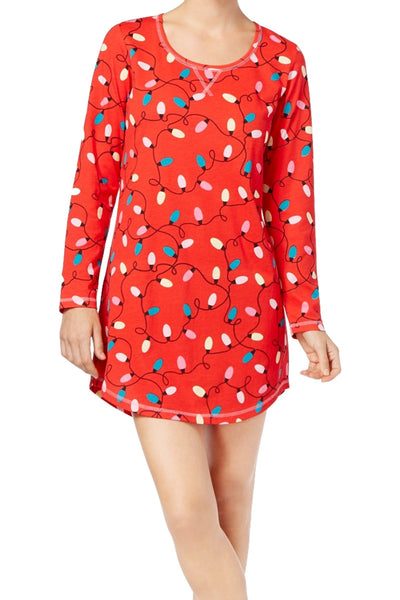 Jenni by Jennifer Moore Red Lights Graphic-Print Sleepshirt