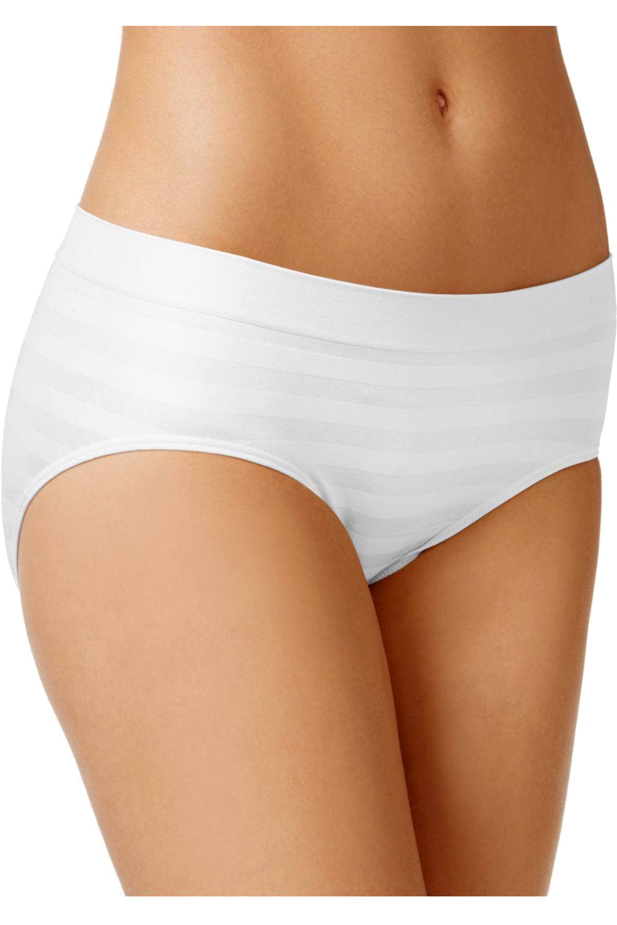 Jockey Matte/Shine Seamfree Hipster in White
