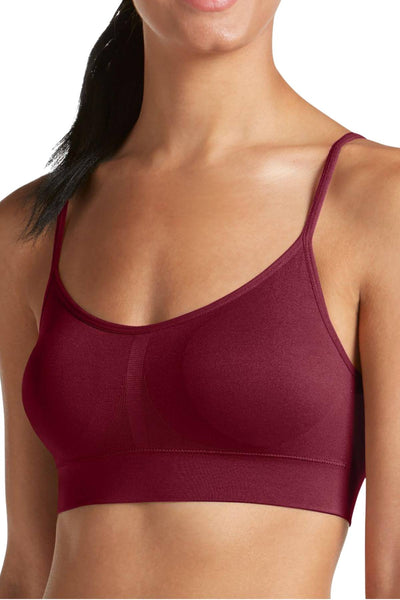 Jockey Merlot-Wine Seamfree Modern Microfiber Crop-Top Bralette