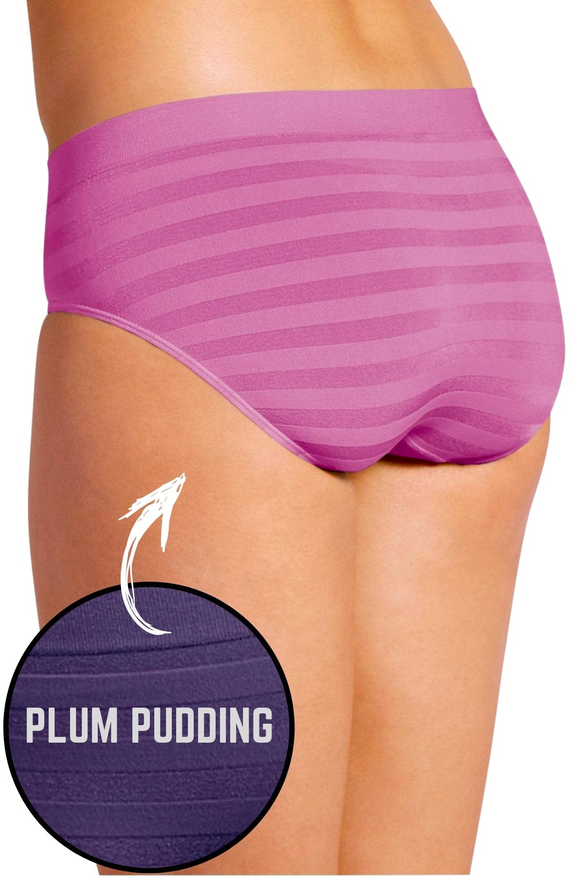 Jockey Plum-Pudding Matte/Shine Seamfree Hipster