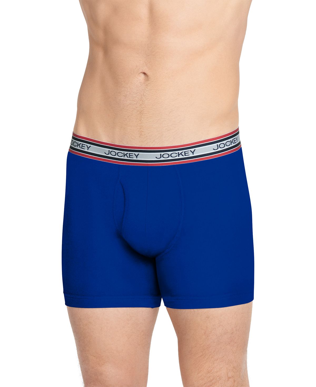 Jockey Retro Stripe Boxer Briefs Royal Blue