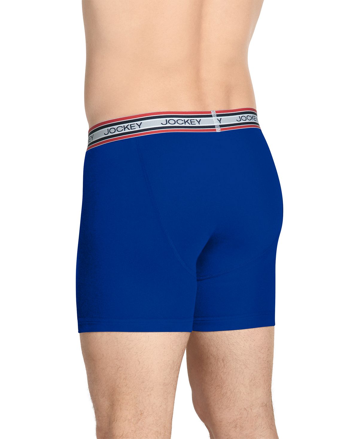 Jockey Retro Stripe Boxer Briefs Royal Blue