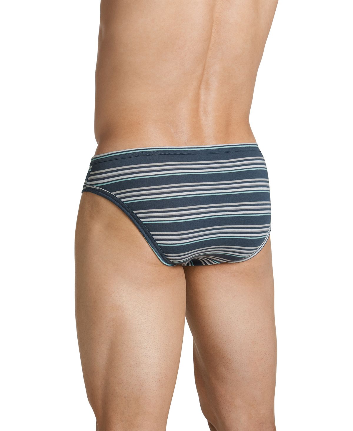 Jockey Underwear Elance Bikini 3-pack Joy Stripe Grey Green Asst