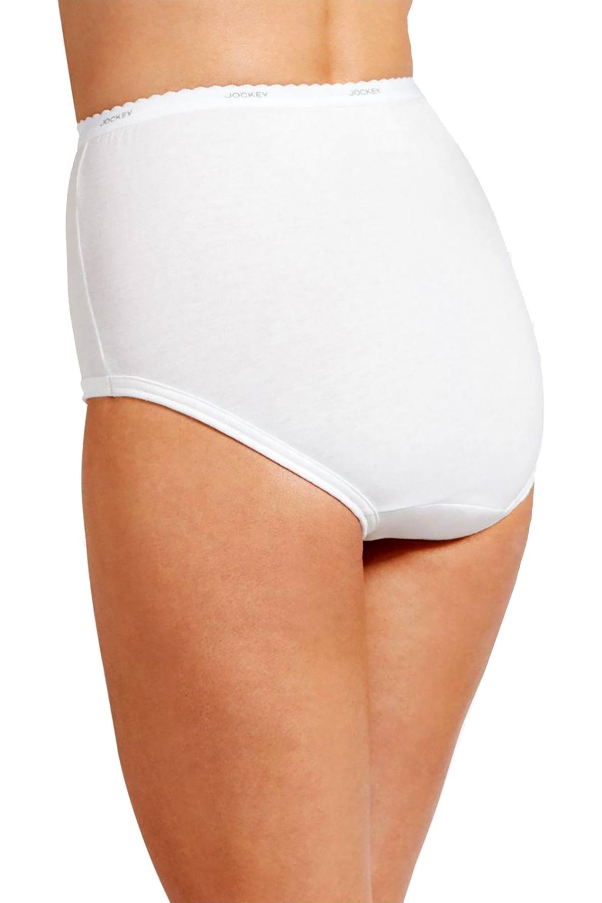 Jockey White Full-Cut Classic-Fit Brief 3-Pack