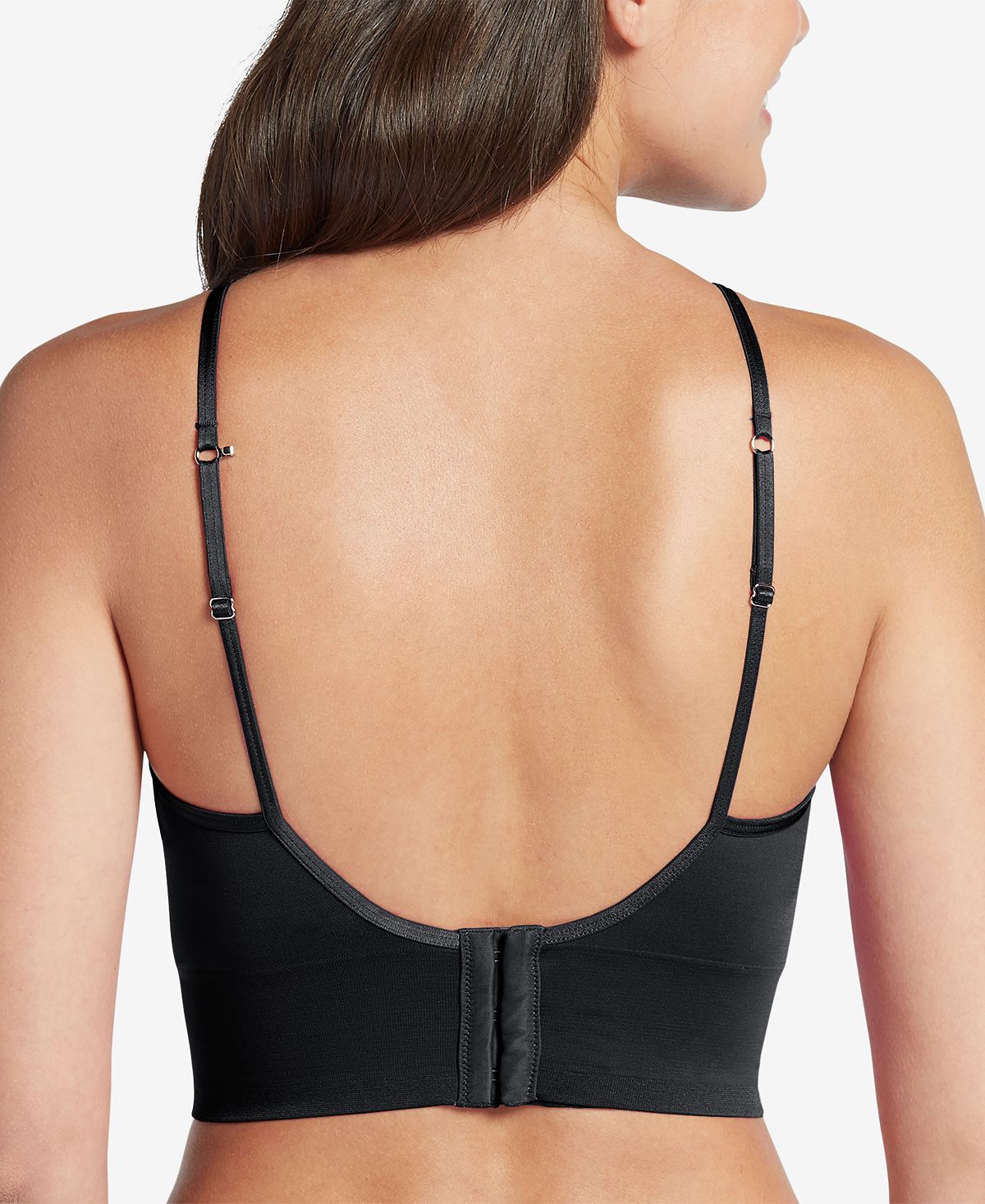 Jockey Wo Natural Beauty Microfiber Removable Cup Bralette With Back Closure 2456 Black