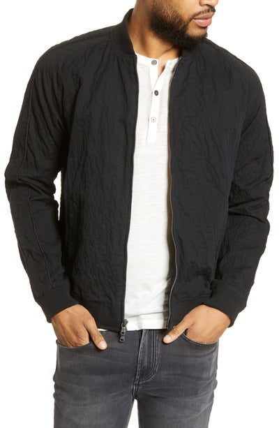 Joh John Varvatos Star Usa Ricardo Beaded Bomber Jacket Black