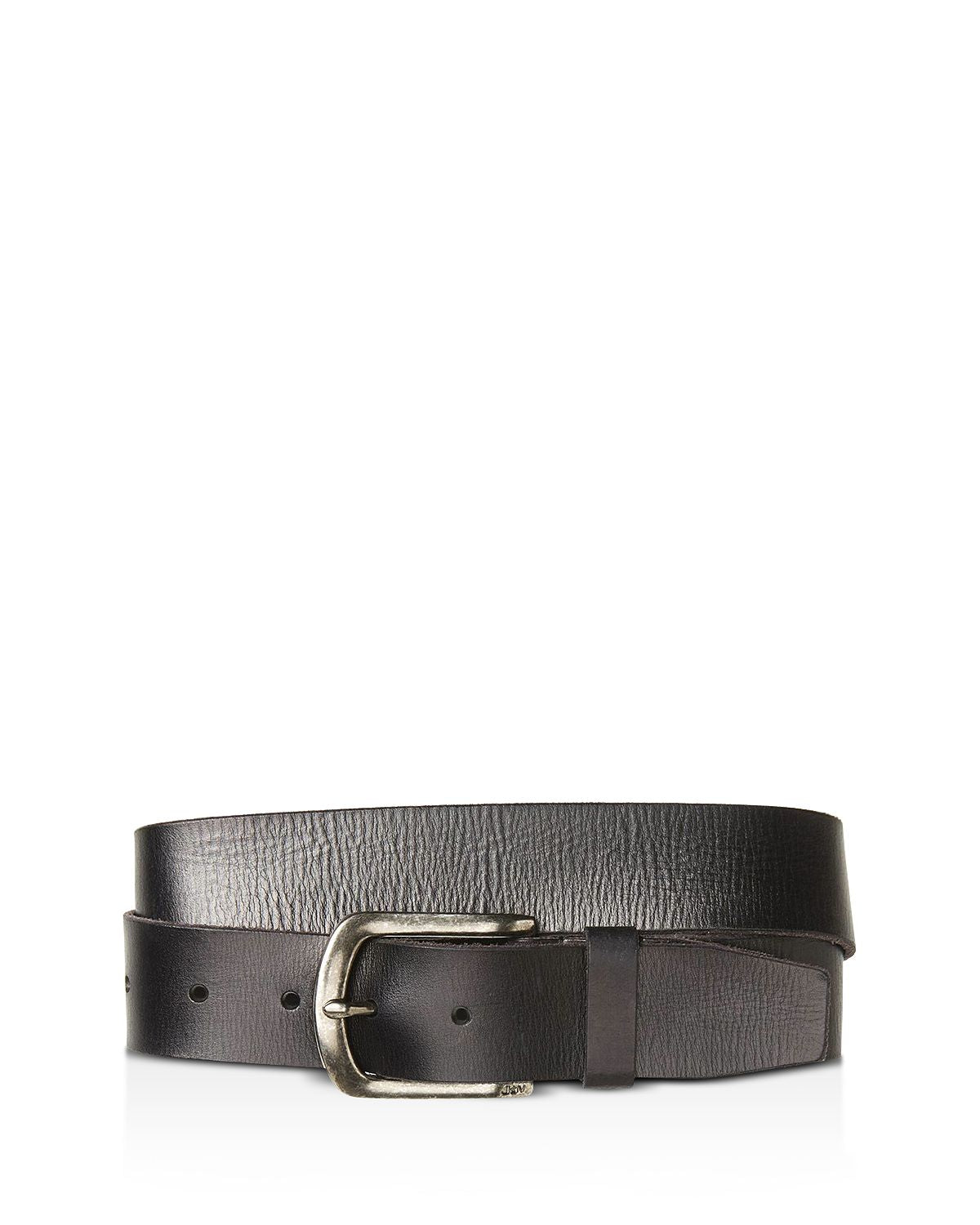 John Varvatos Star Usa Basic Leather Belt Black