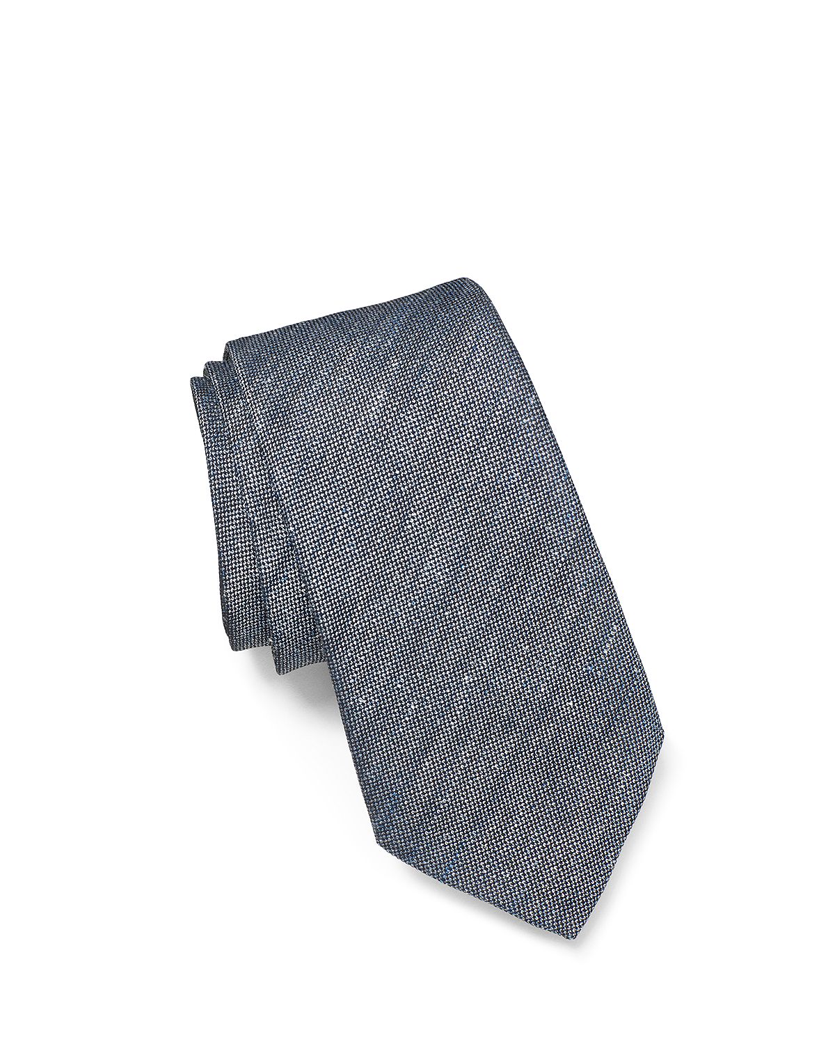 John Varvatos Star Usa Melange Solid Classic Tie Ocean Blue