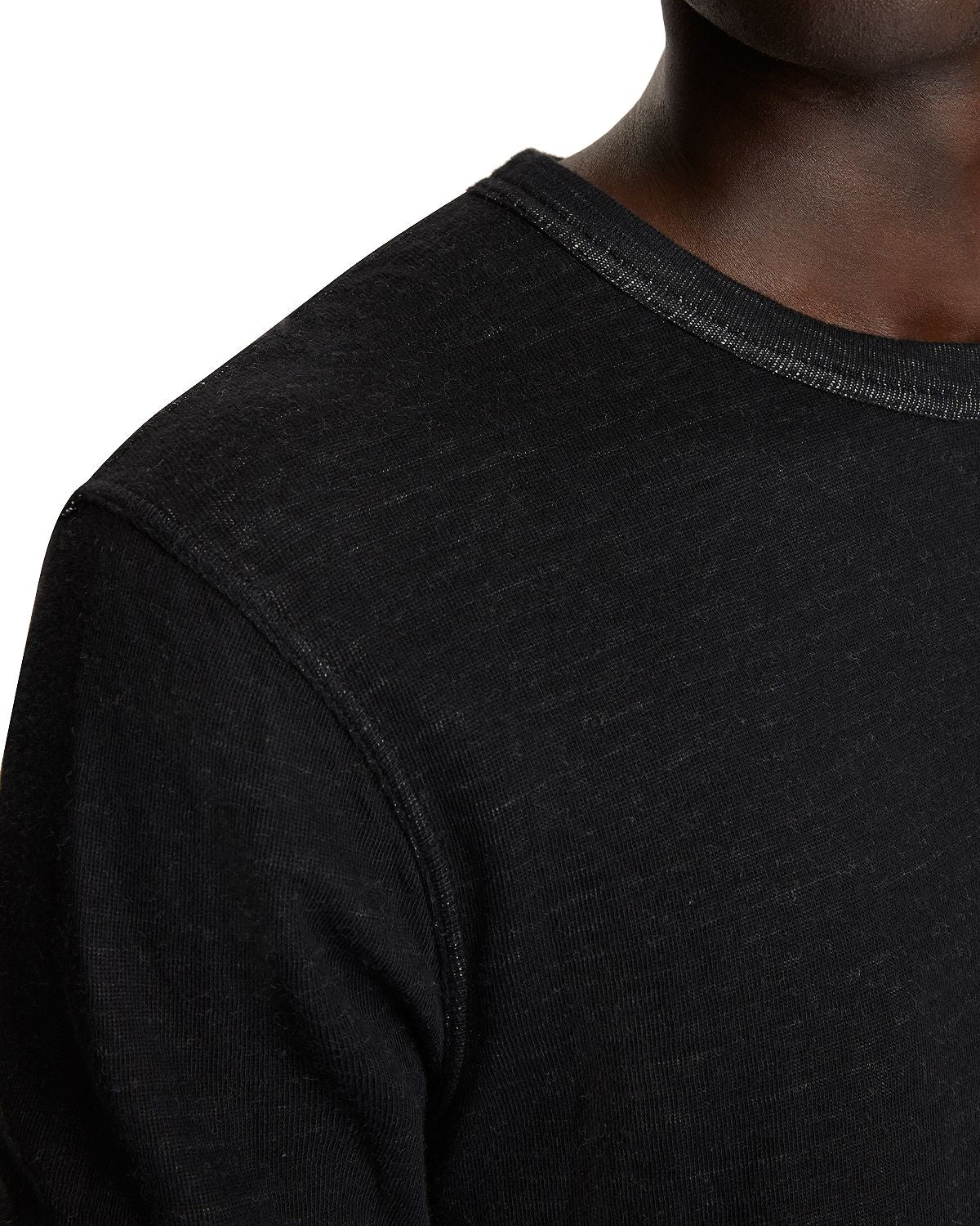 John Varvatos Star Usa Stamford Reversible Long-sleeve Tee Black