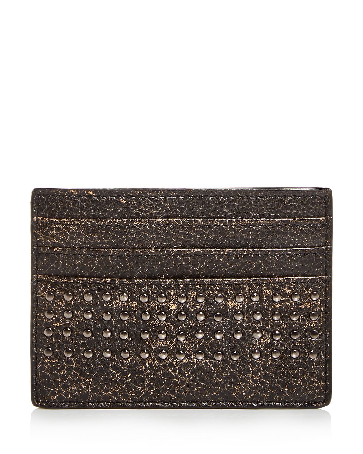 John Varvatos Star Usa Studded Card Case Black