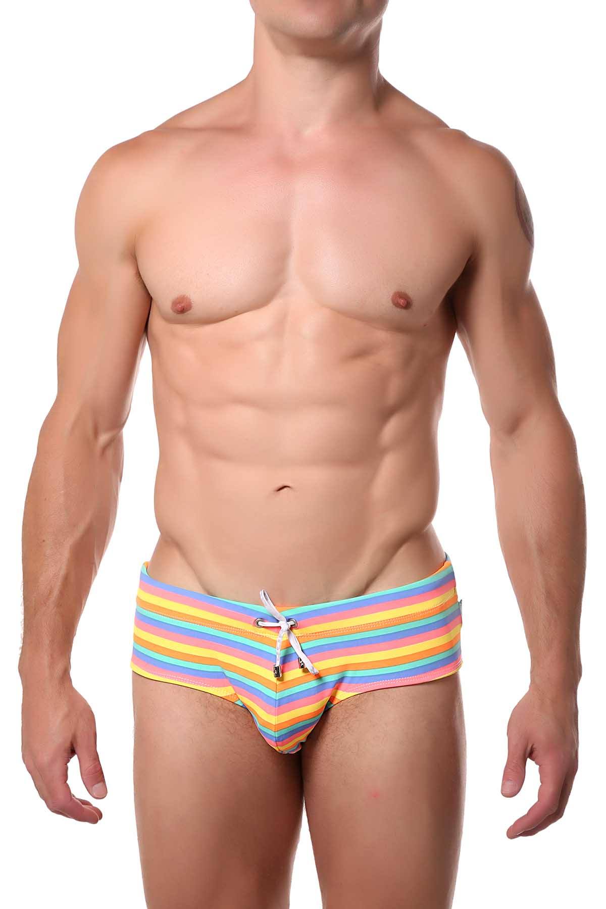 Jor Multi-Colored Love Parade Swim Brief