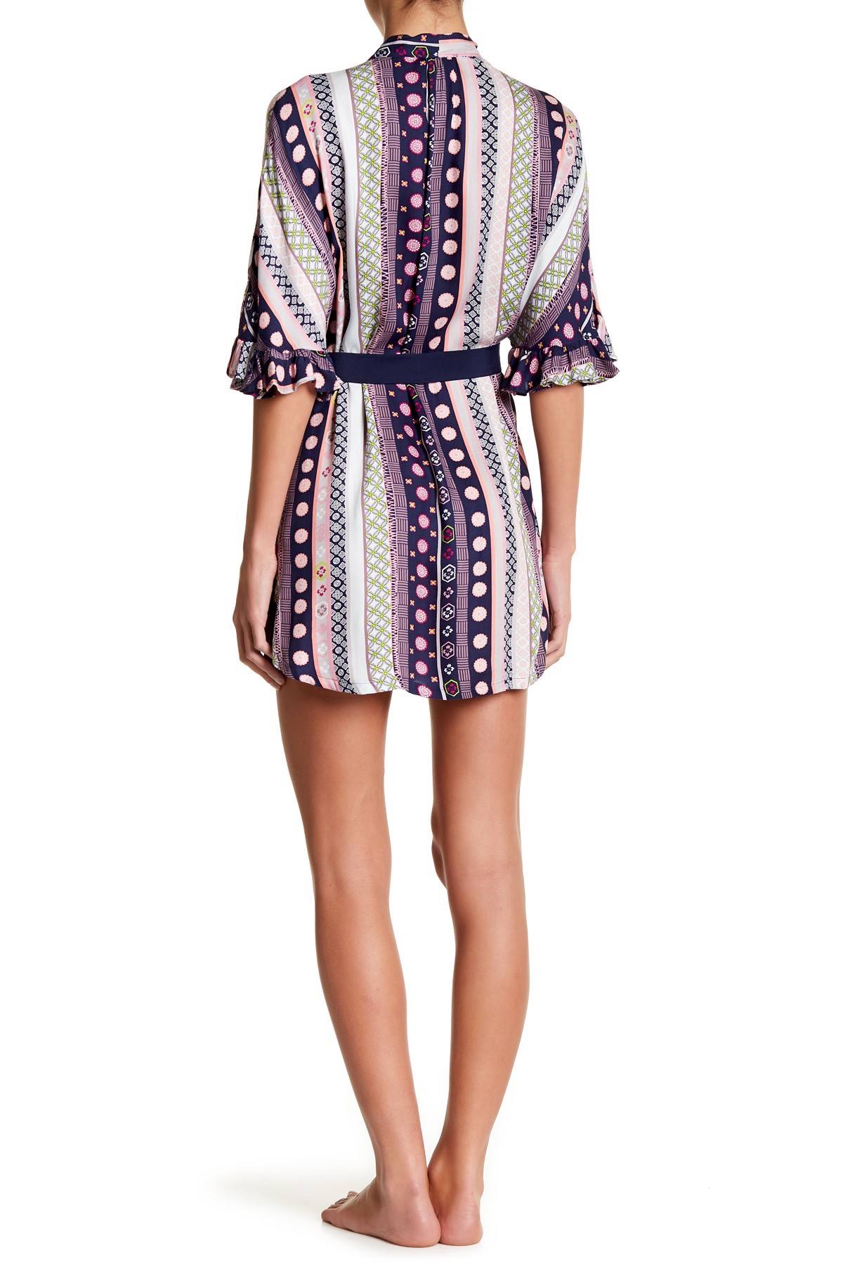 Josie by Josie Natori Aurora-Blue Dreamcatcher Wrap