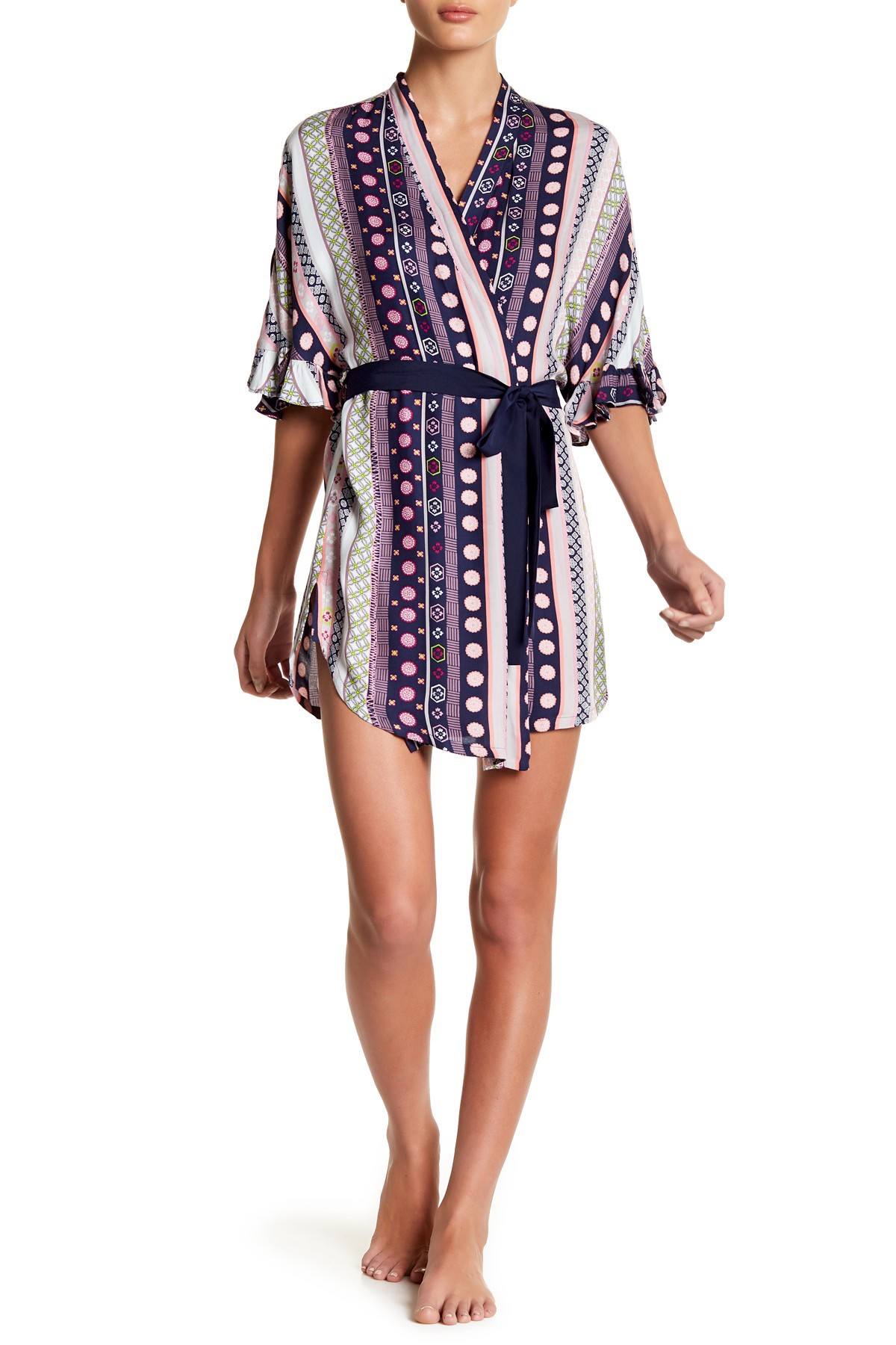 Josie by Josie Natori Aurora-Blue Dreamcatcher Wrap