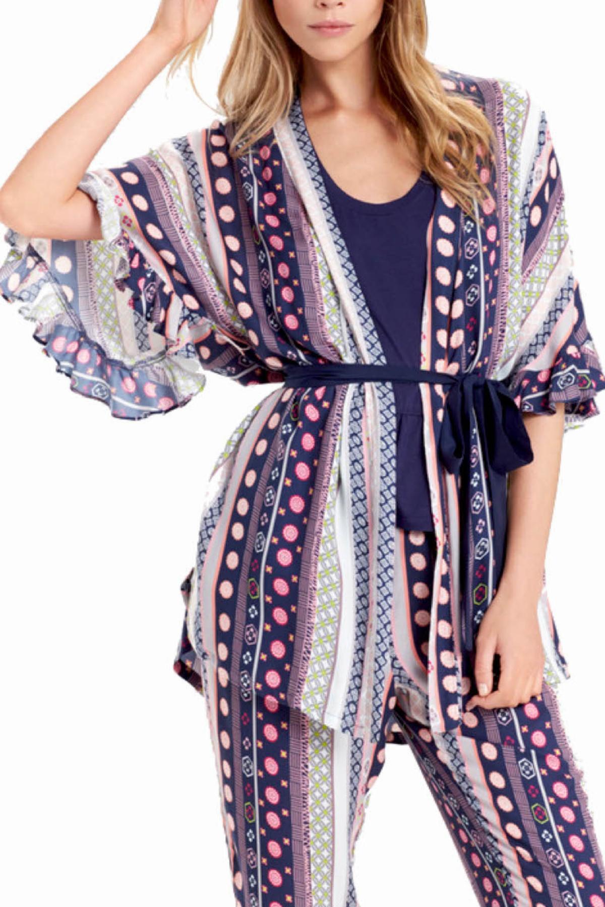 Josie by Josie Natori Aurora-Blue Dreamcatcher Wrap
