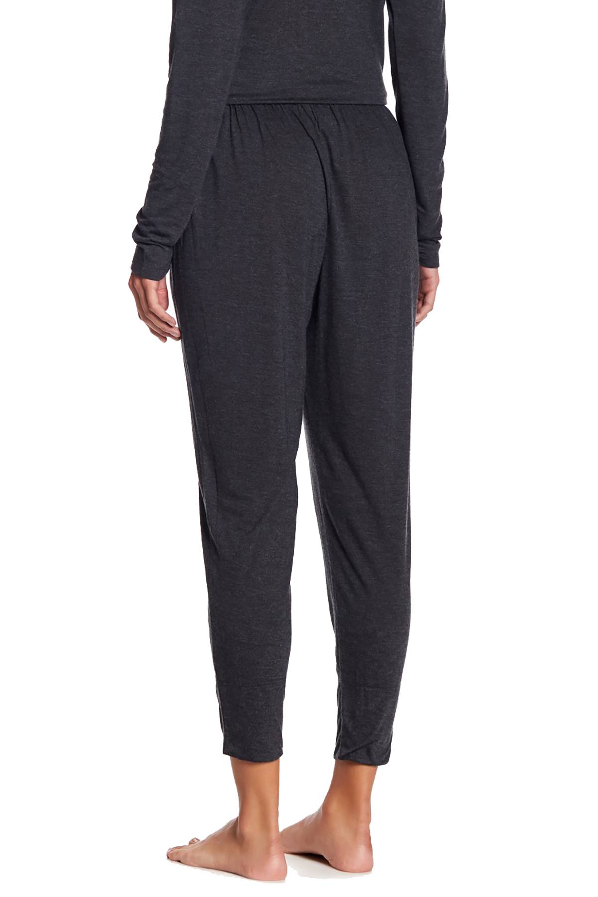 Josie by Natori Heather-Granite Cropped Jogger Lounge Pant
