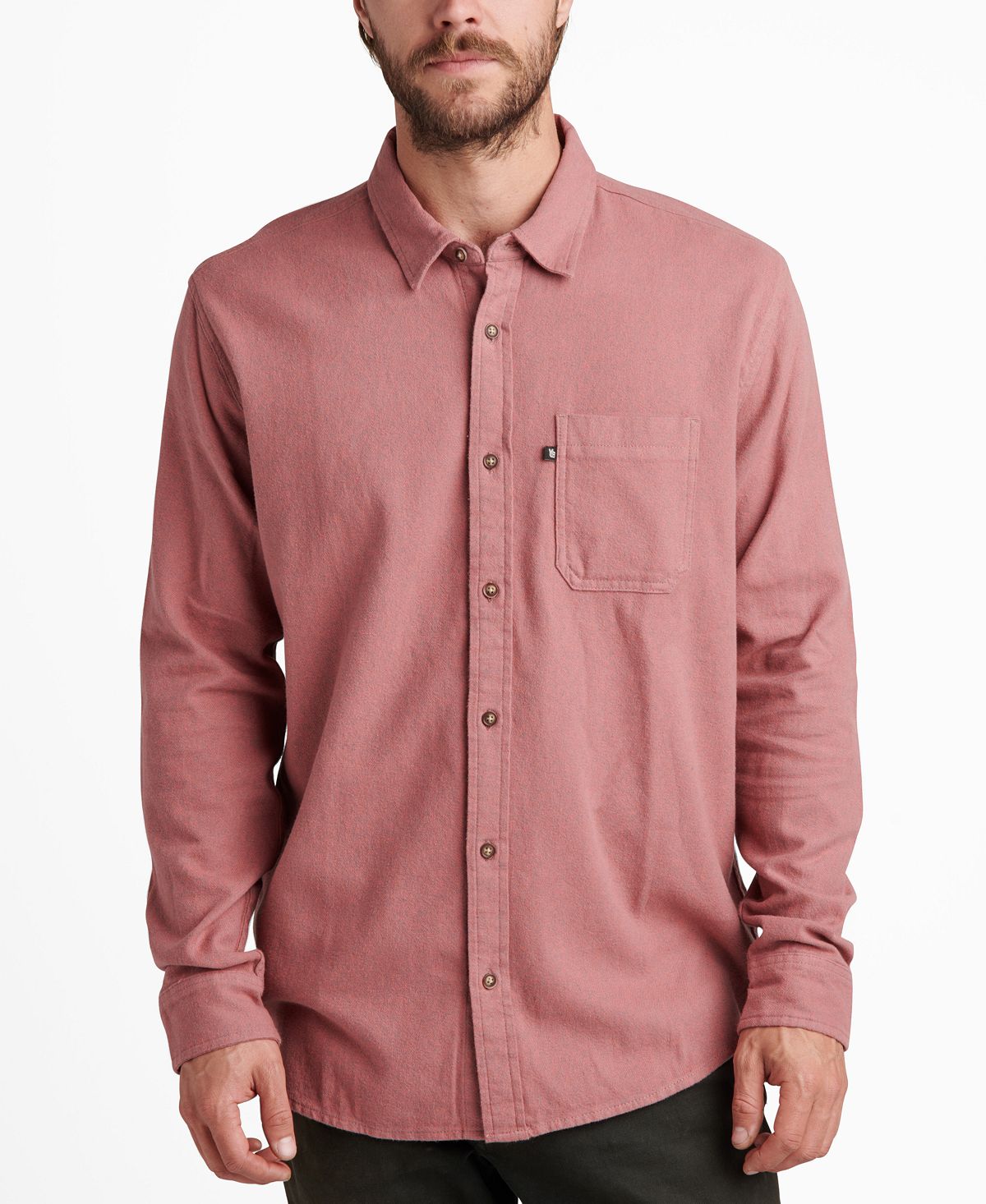 Junk Food Adrien Long Sleeve Shirt Withered Rose