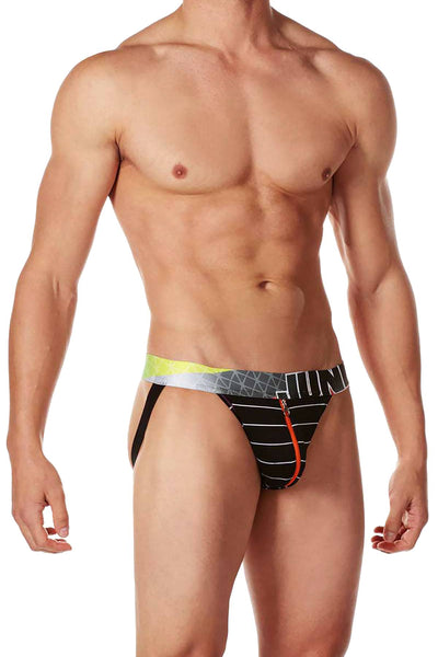Junk Underjeans Black Jive Zipper-Pouch Jockstrap
