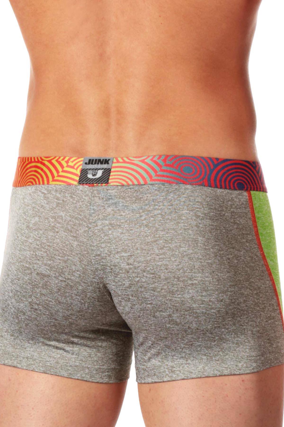 Junk Underjeans Green-Heather Zip-Front Twist Trunk