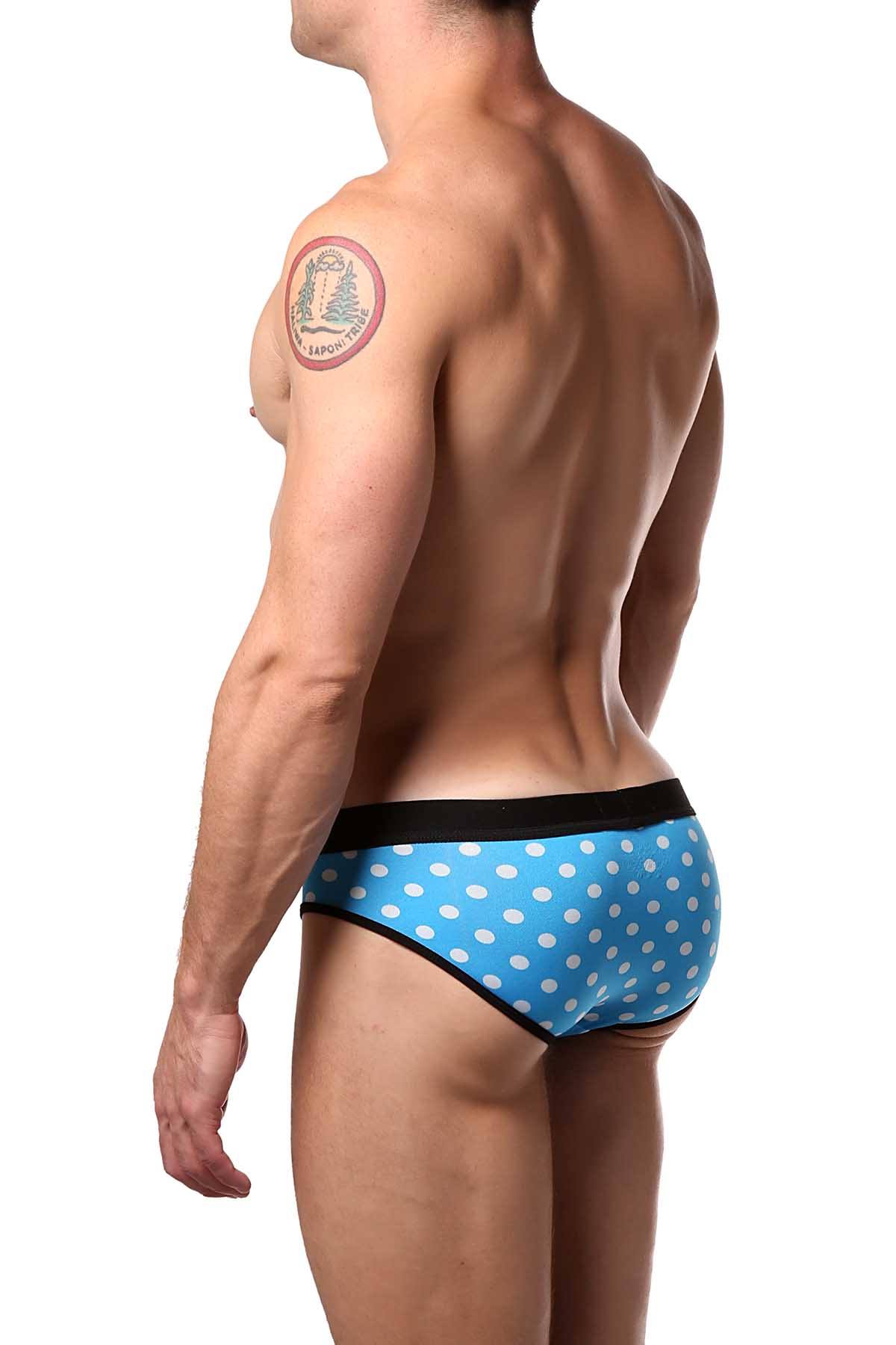 JustinCase Light-Blue Polka Brief
