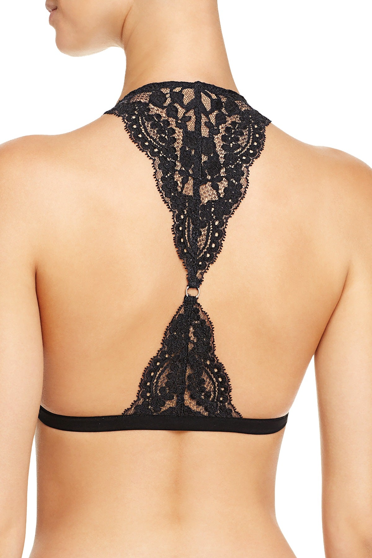 KENDALL+KYLIE Black Lace Racerback Bralette