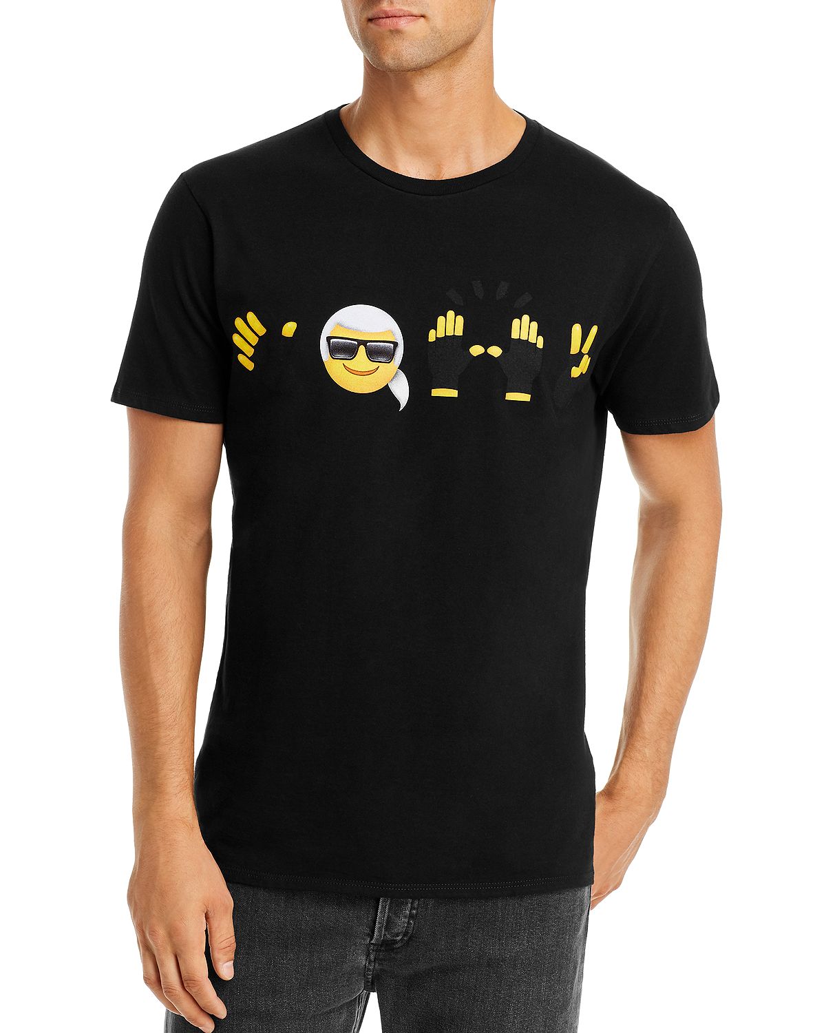 Karl Lagerfeld Paris Emoji Graphic Tee Black