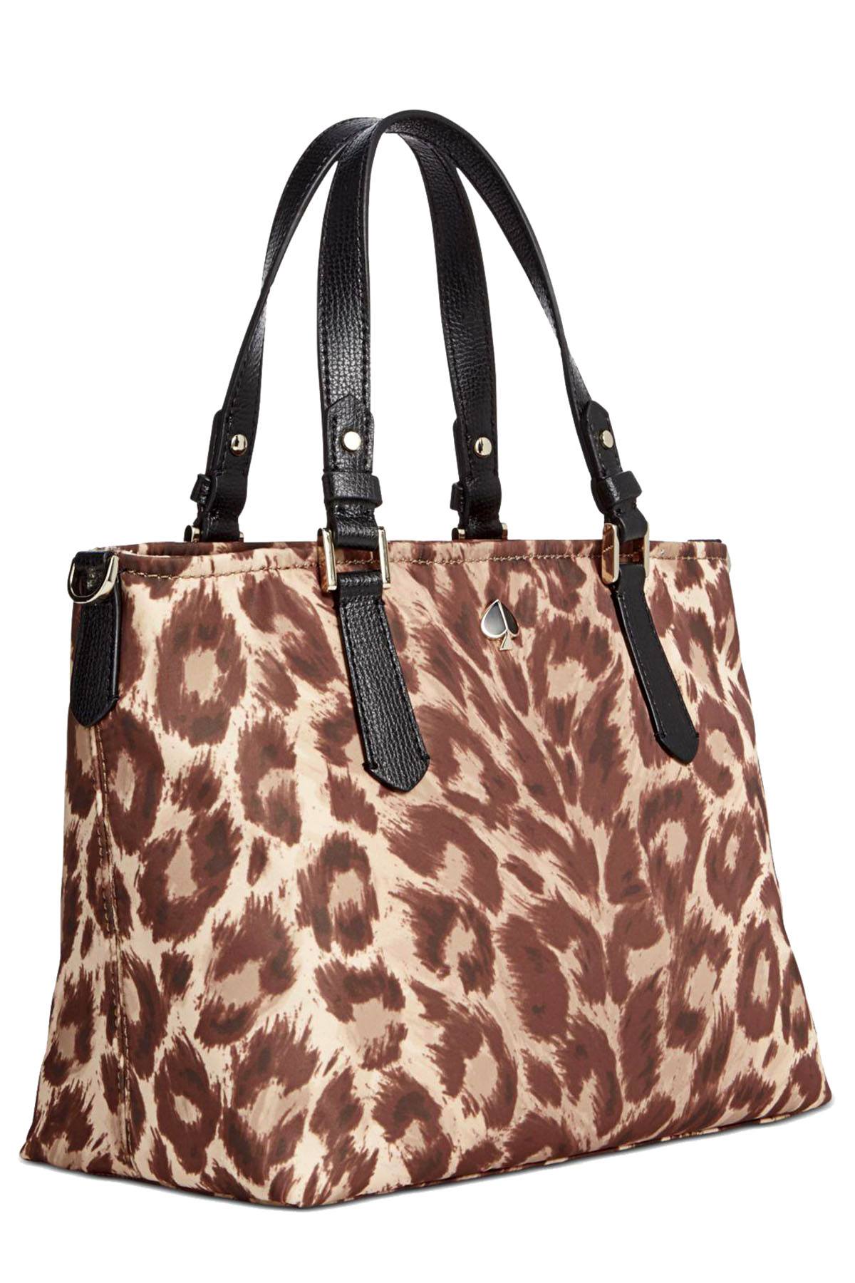 Kate Spade New York Taylor Leopard Small Crossbody Tote Bag in Natural
