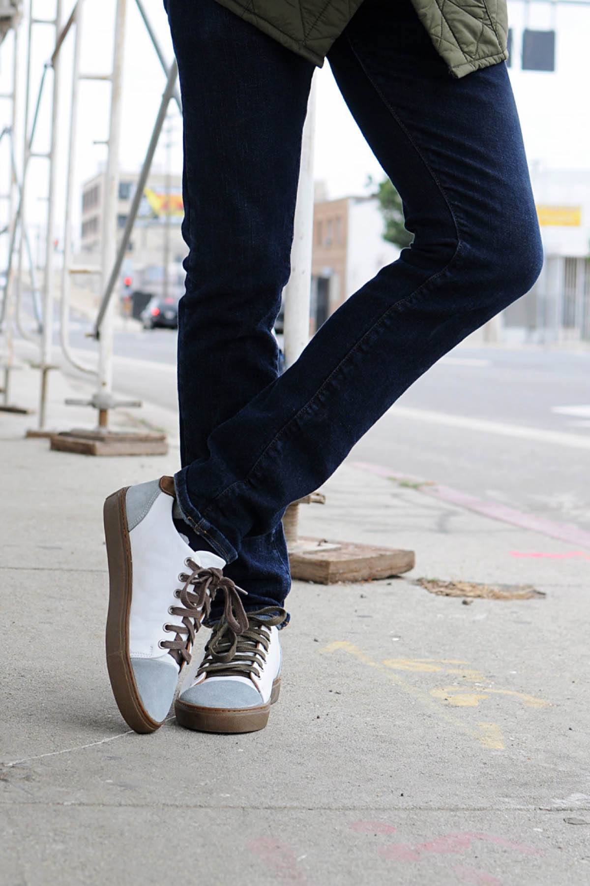 LaK Denizen White & Gris Shoe