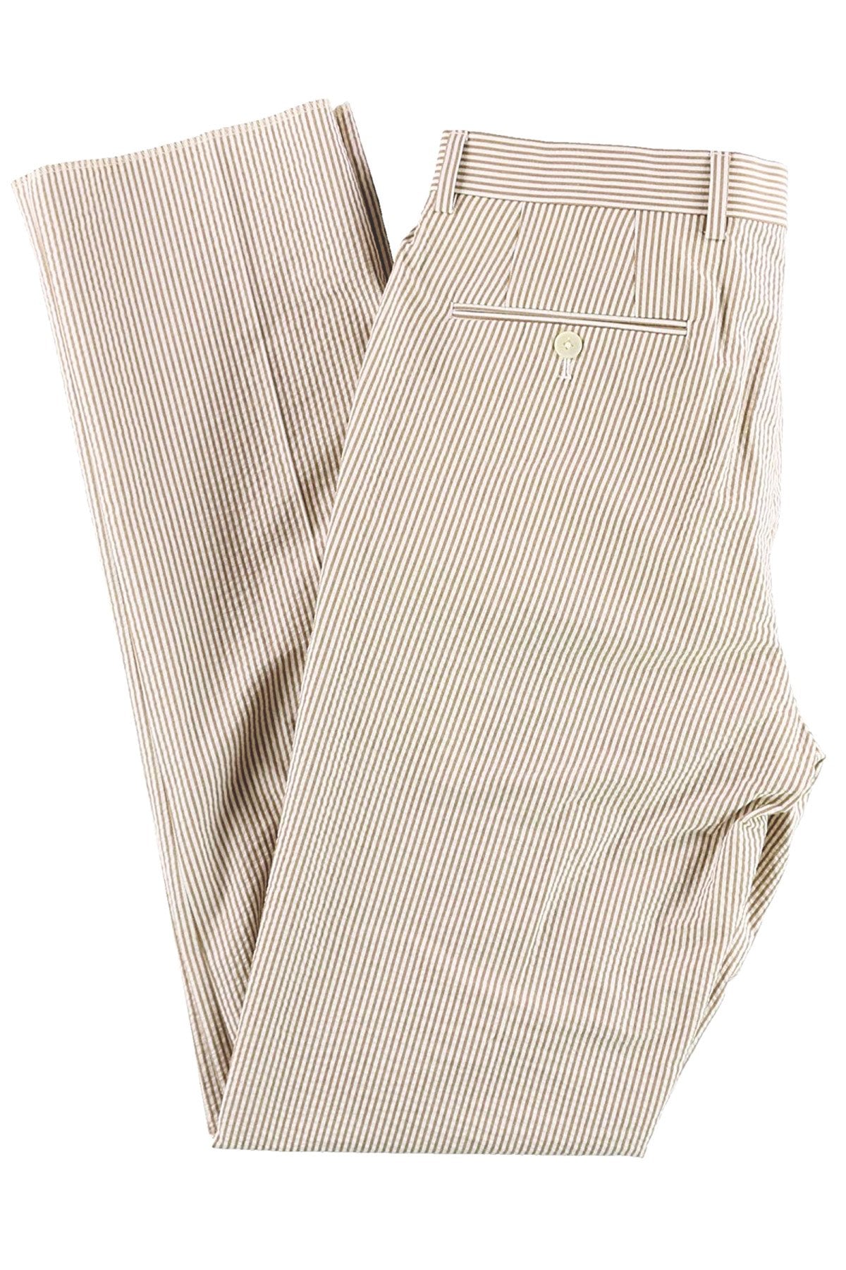 Lauren Ralph Lauren Brown/Cream Seersucker Ultraflex Suit