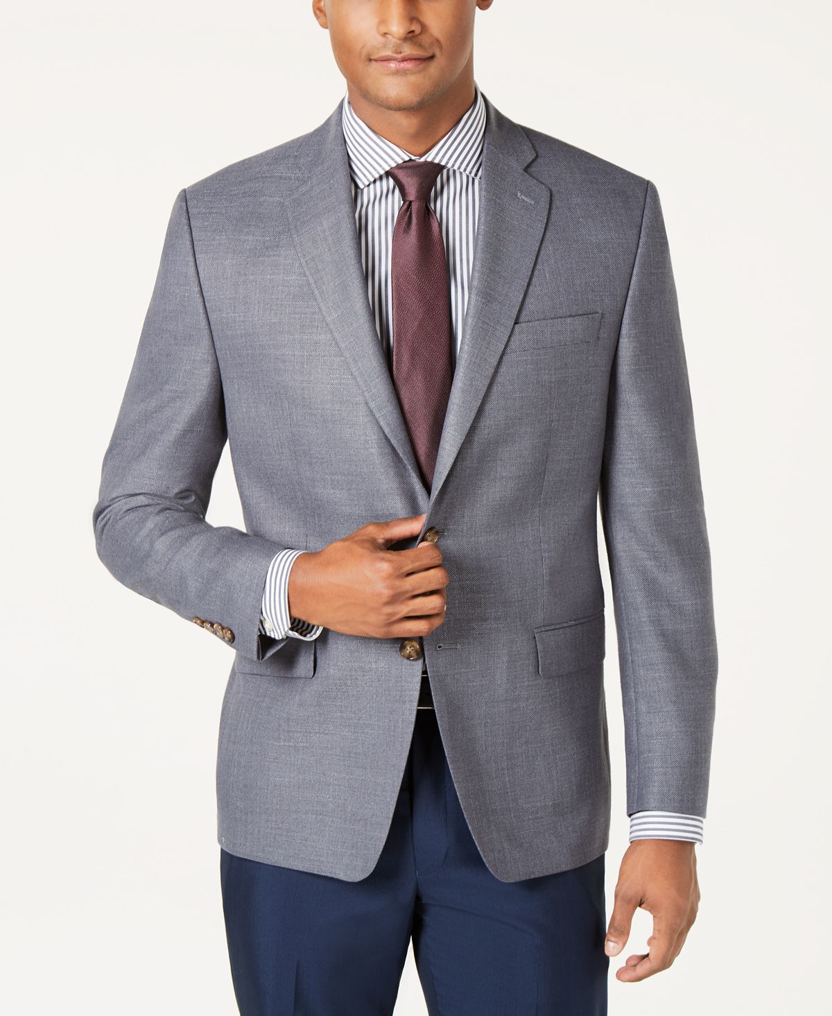 Lauren Ralph Lauren Classic-fit Neat Ultraflex Sport Coats Grey