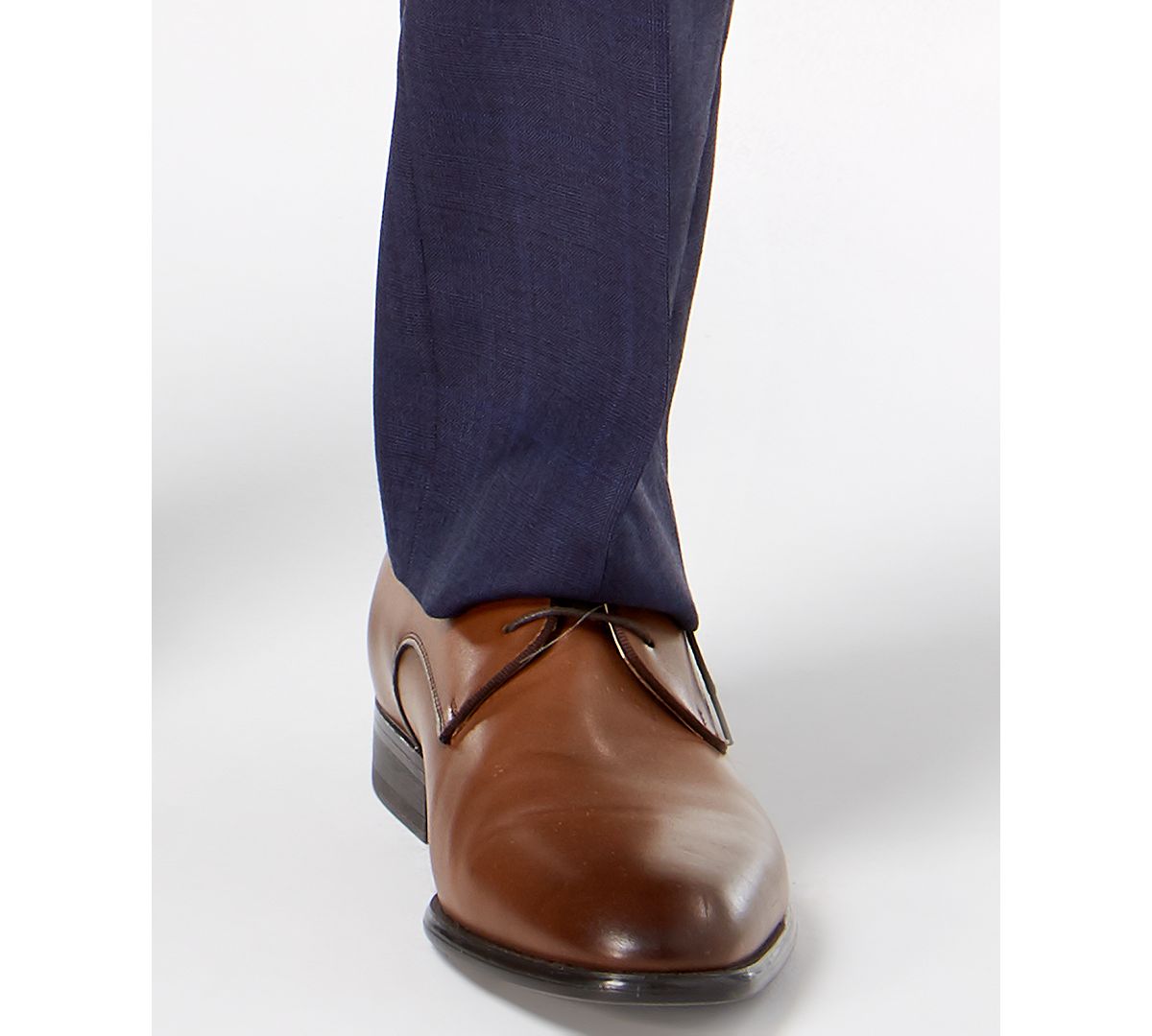 Lauren Ralph Lauren Classic-fit Ultraflex Stretch Blue Check Suit Pants Blue