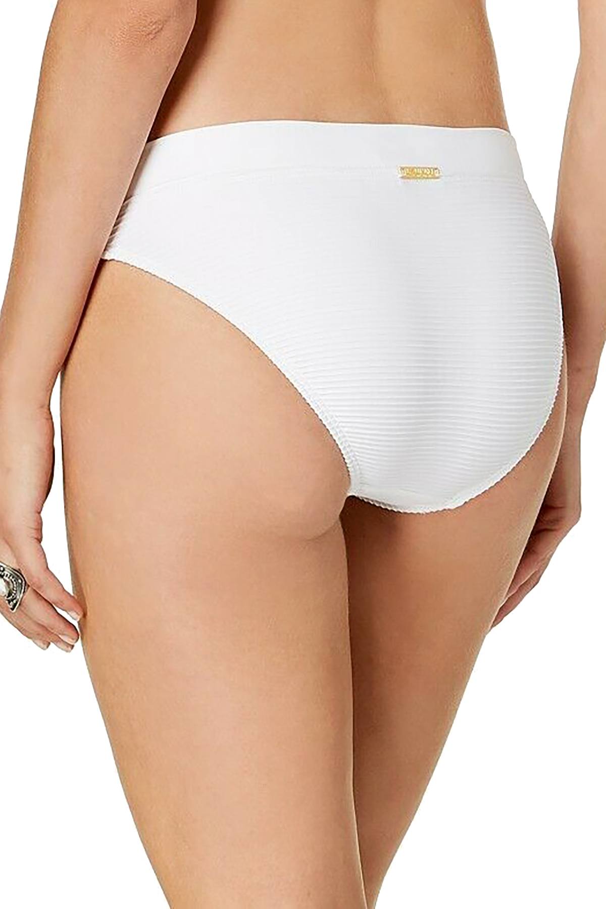 Lauren Ralph Lauren Rib Knit Bikini Bottom in White