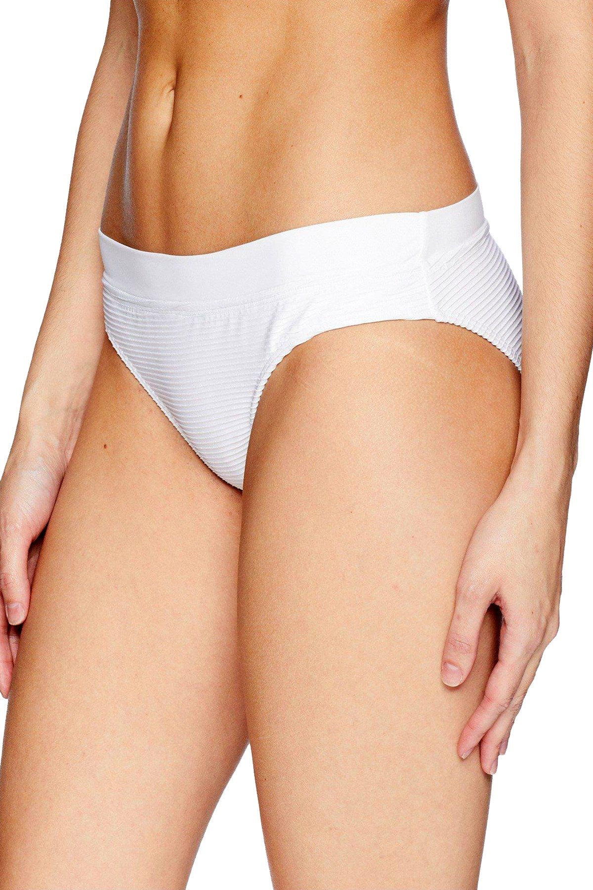Lauren Ralph Lauren Rib Knit Bikini Bottom in White