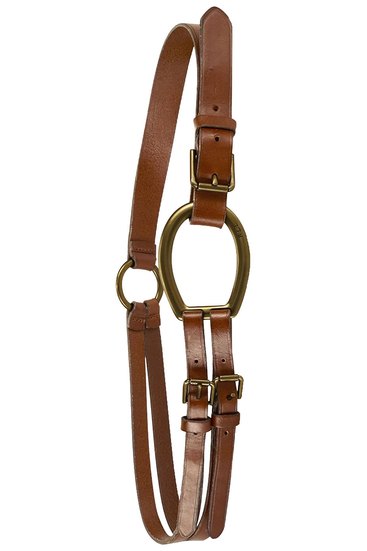 Lauren Ralph Lauren Tan Vachetta Tri-Strap Leather Belt