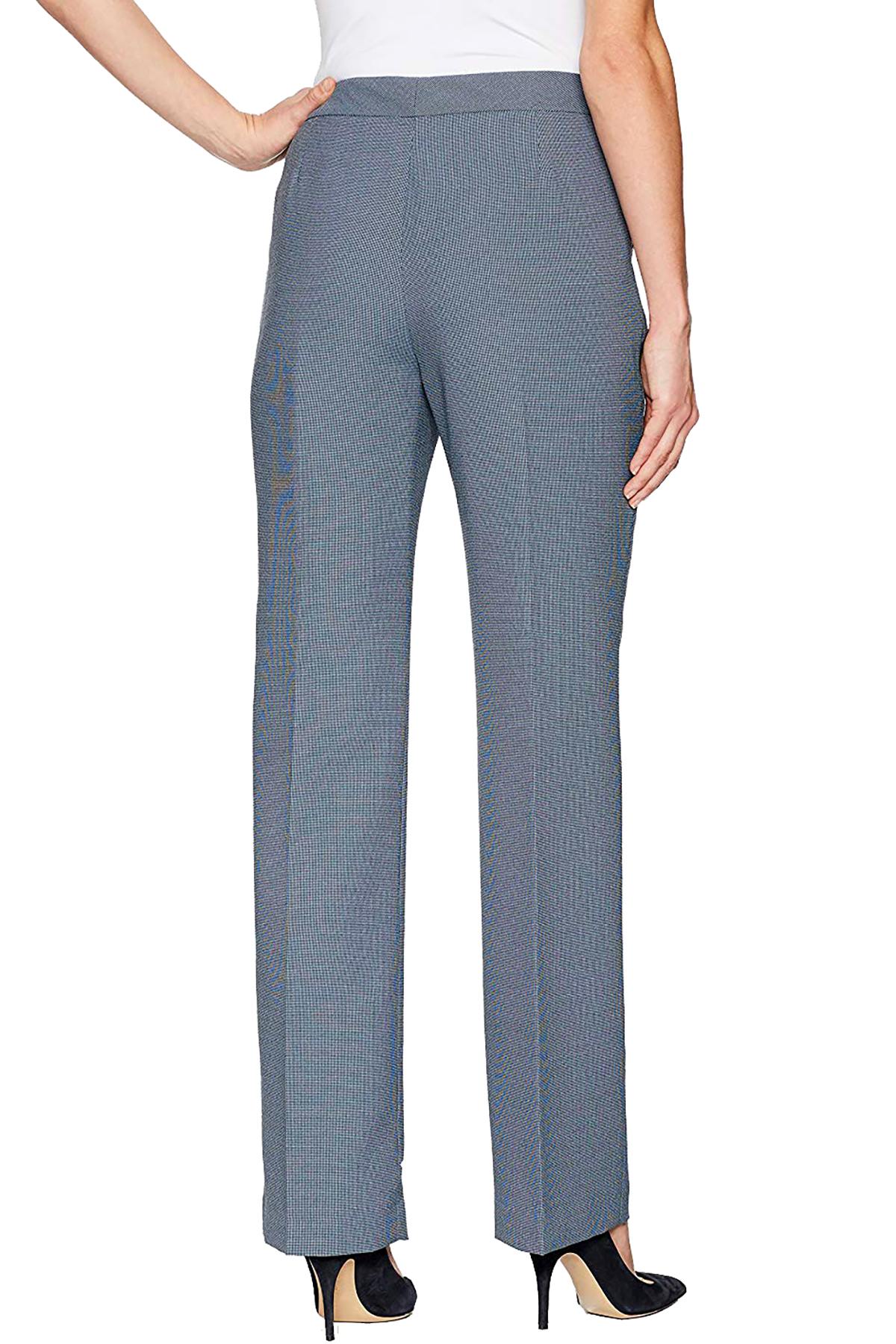 Le Suit Blue-Iris Pindot Slightly-Flared Suit Pant