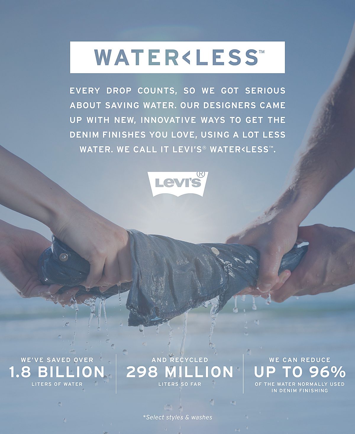 Levi's 502™ Taper Jeans Blue Stone - Waterless