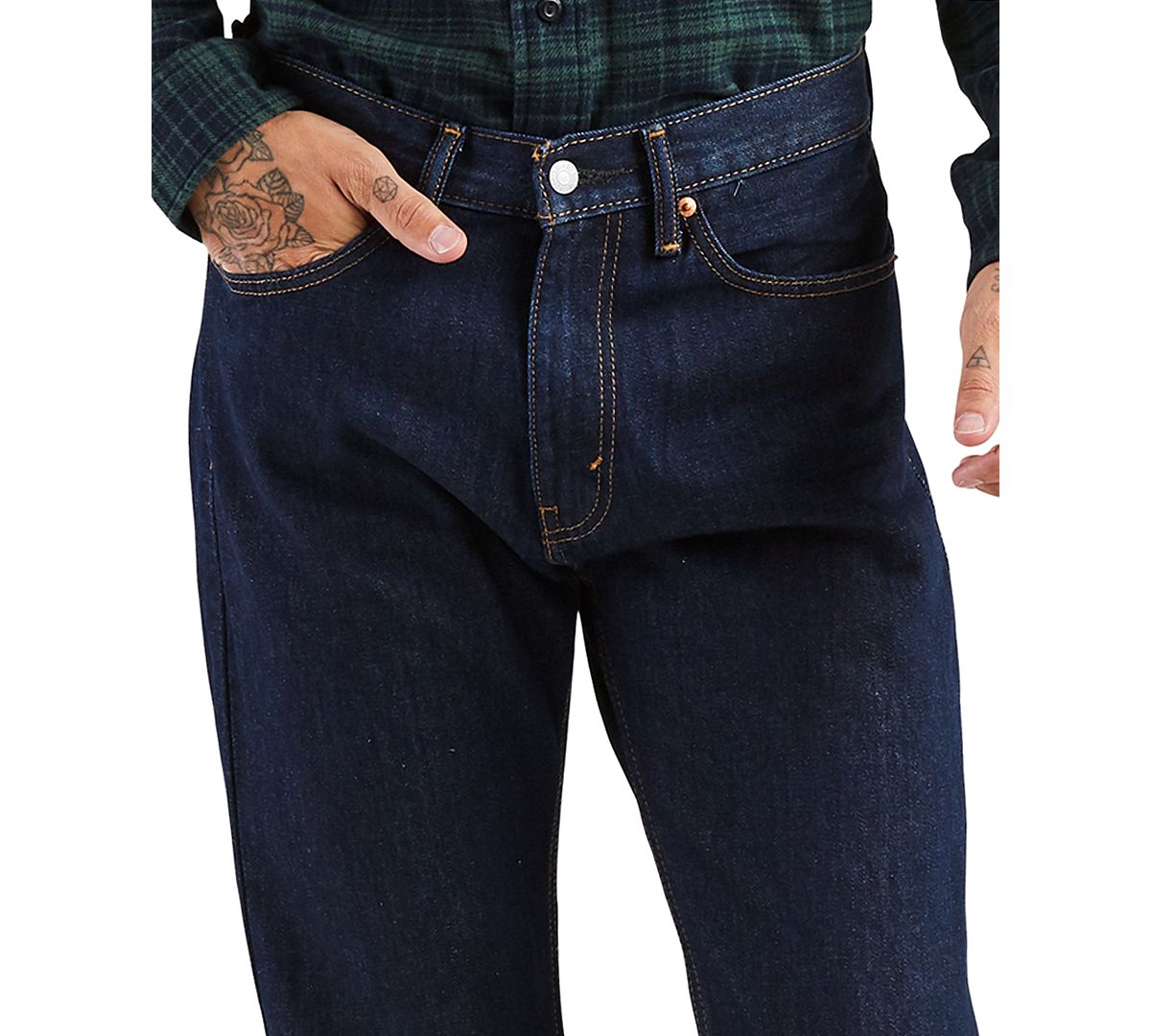 Levi's 505 Regular-fit Non-stretch Jeans Rinse Wash