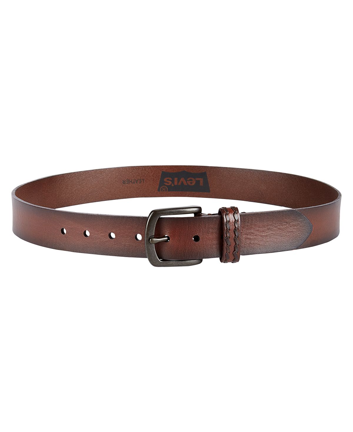 Levi's Burnished Casual Leather Belt Brown