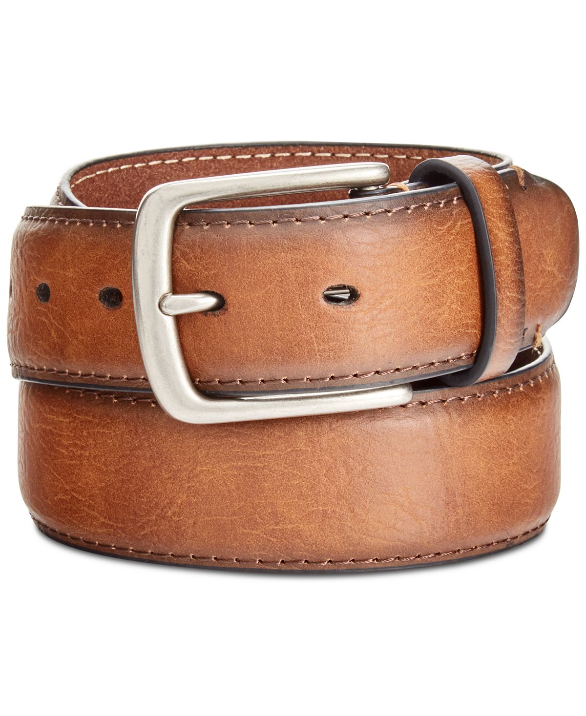Levi's Burnished-edge Logo Belt Tan